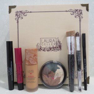 LAURA GELLER💥ITALIAN GARDEN 8 PIECES MAKEUP SET "GOLDEN MEDIUM" FOUNDATION💥